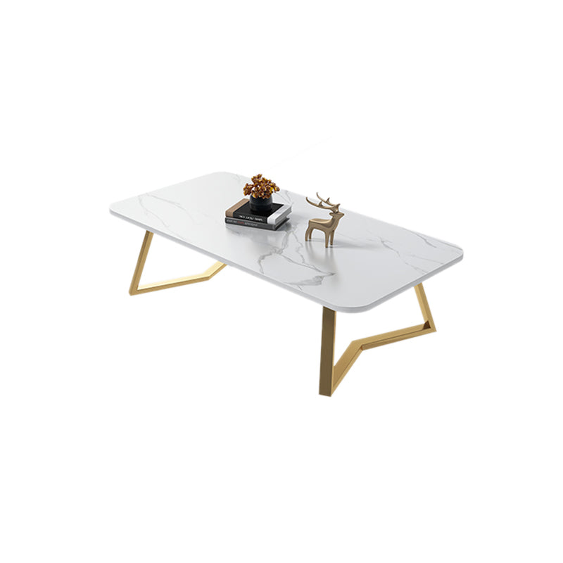 Modern Slate Coffee Cocktail Table Sled Rectangle Coffee or End Table