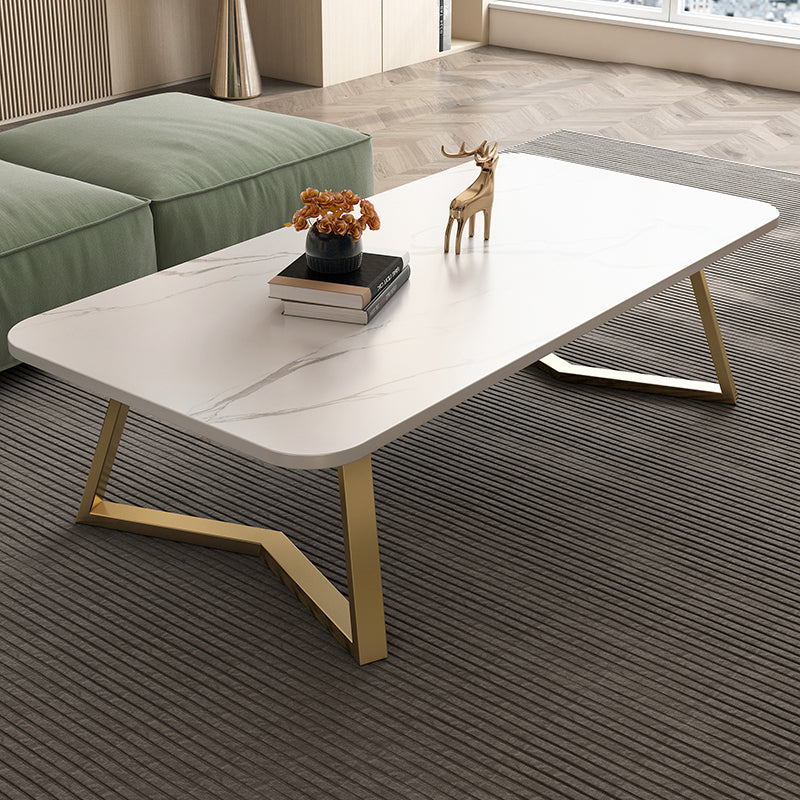Modern Slate Coffee Cocktail Table Sled Rectangle Coffee or End Table