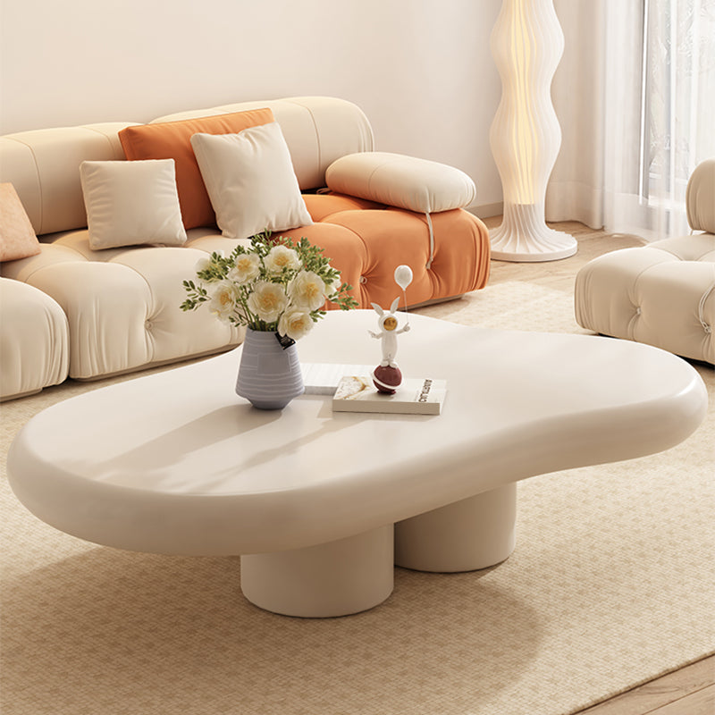 Modern Wood Coffee Cocktail Table 4 Legs Coffee or End Table White