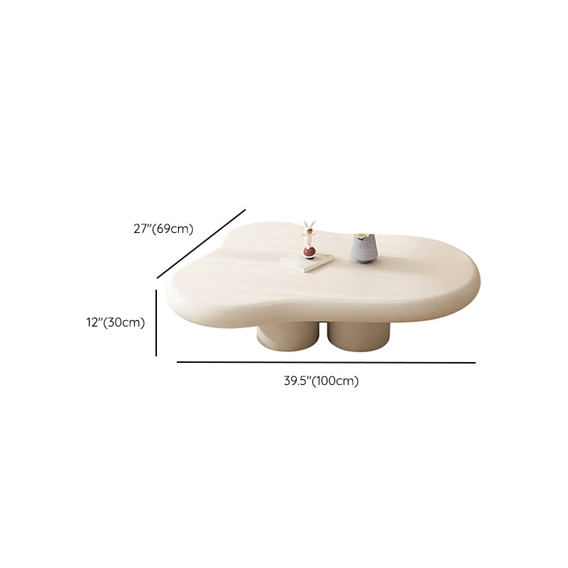 Modern Wood Coffee Cocktail Table 4 Legs Coffee or End Table White