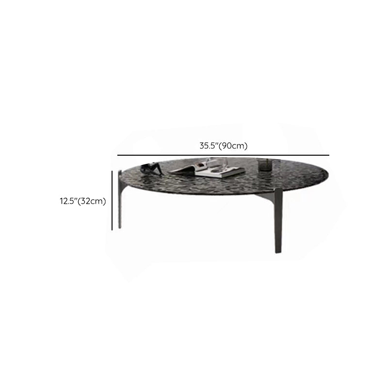 Glass Top Coffee Cocktail Table Coffee or End Table with 3 Legs