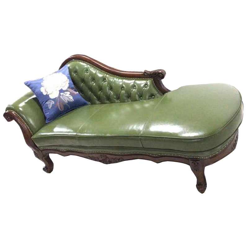 Traditional Upholstered Chaise Lounge Couch Leather Chaise Lounge Chair