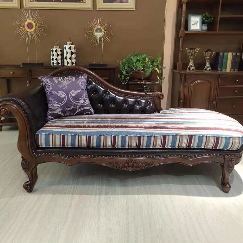 Traditional Upholstered Chaise Lounge Couch Leather Chaise Lounge Chair