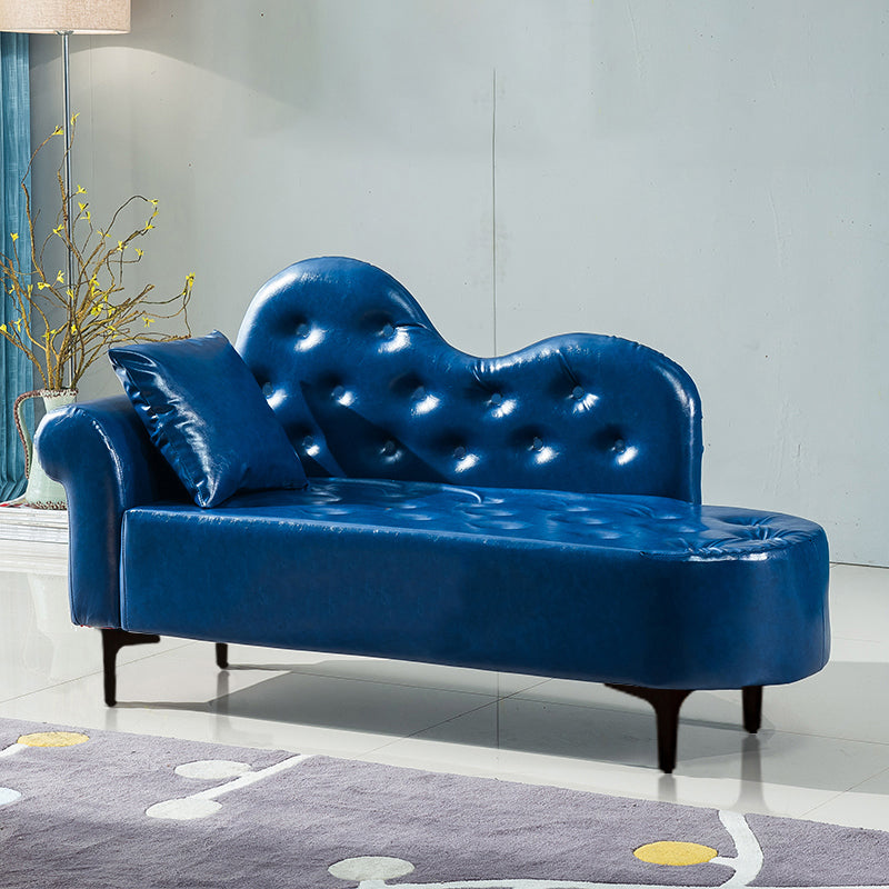 Modern Chaise Lounge Faux Leather Chaise Lounge Couch for Bedroom