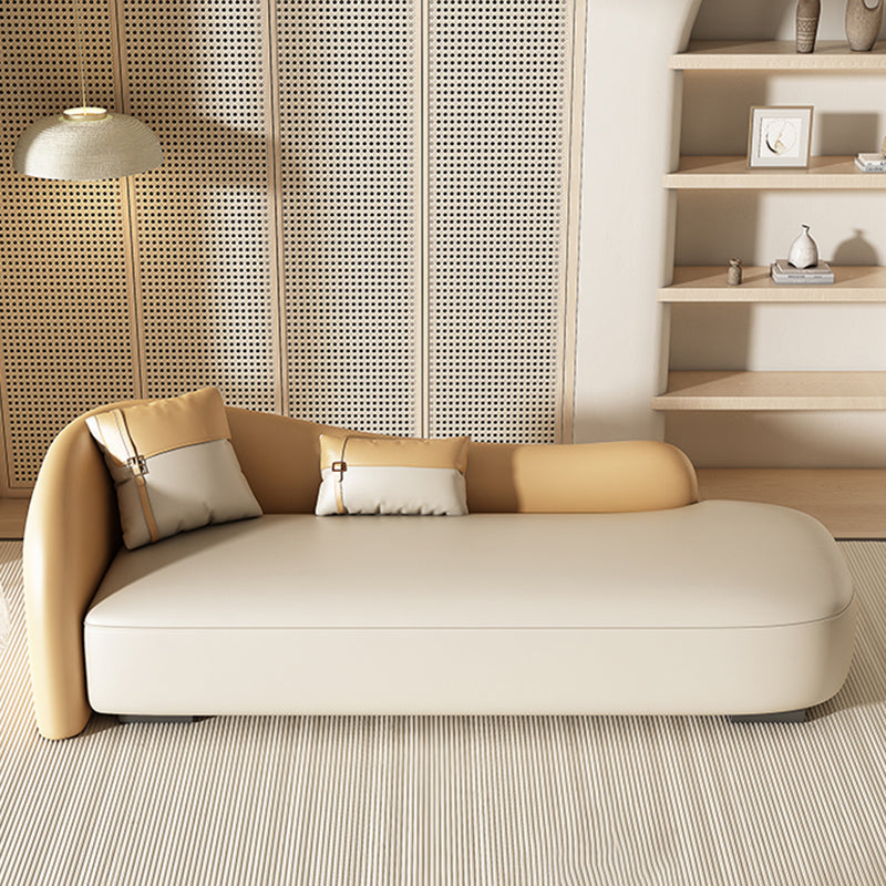 Scandinavian Upholstered Chaise Lounge Couch Leather Chaise Lounge Chair