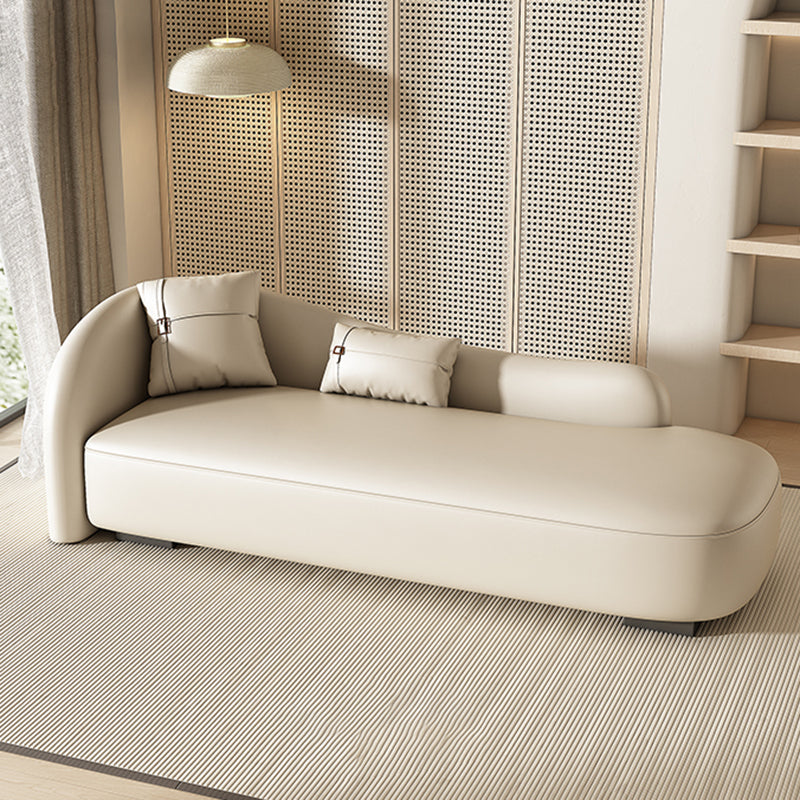 Scandinavian Upholstered Chaise Lounge Couch Leather Chaise Lounge Chair
