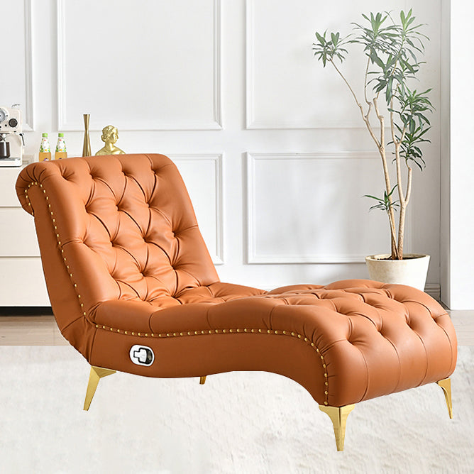 Modern Upholstered Chaise Lounge Couch Armless Chaise Lounge Chair