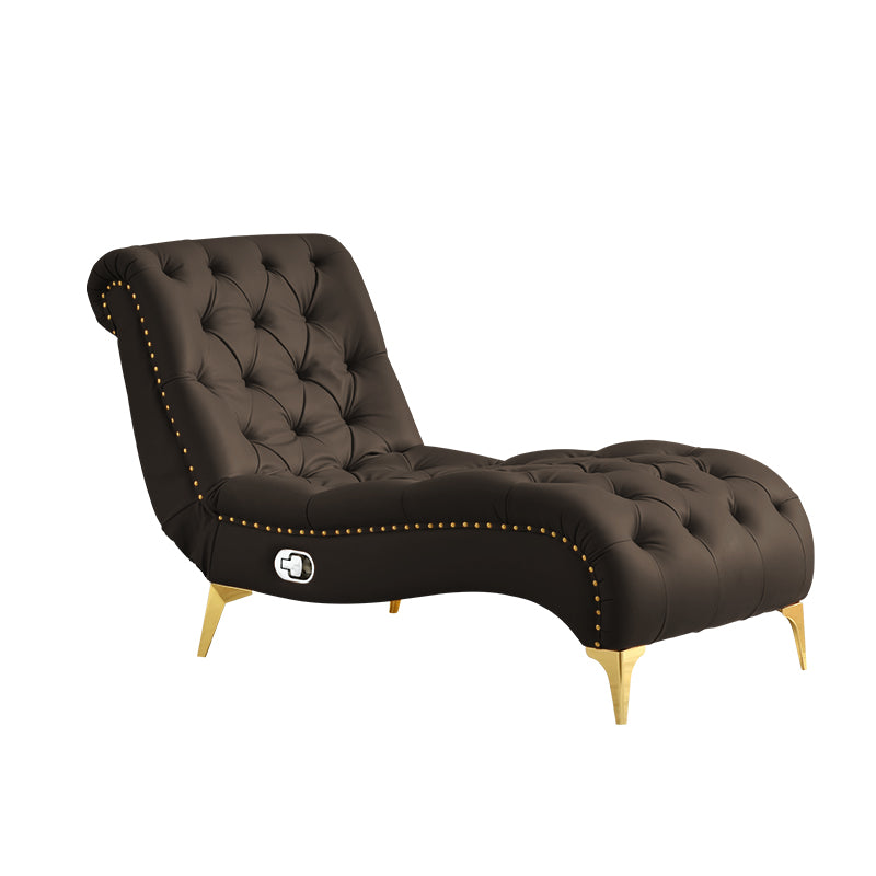 Modern Upholstered Chaise Lounge Couch Armless Chaise Lounge Chair