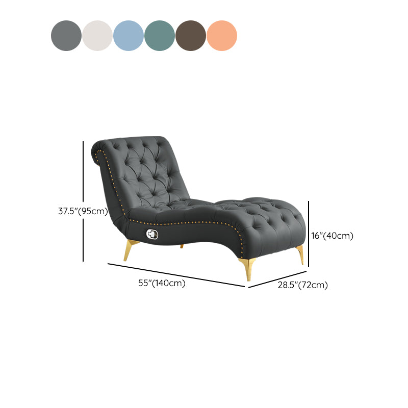 Modern Upholstered Chaise Lounge Couch Armless Chaise Lounge Chair