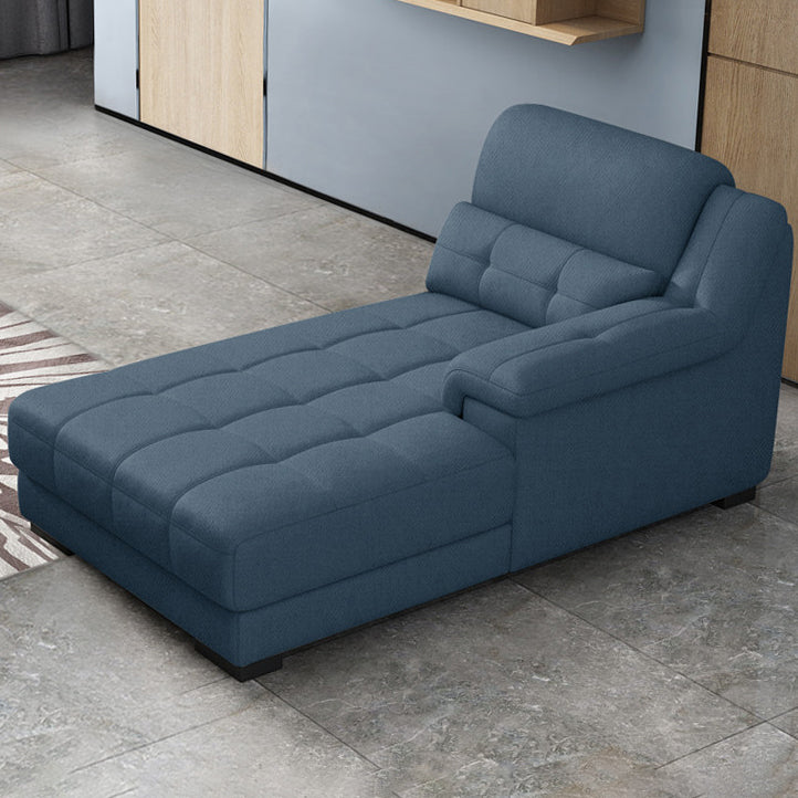 Modern Upholstered Chaise Lounge Couch Linen Blend Chaise Lounge Chair