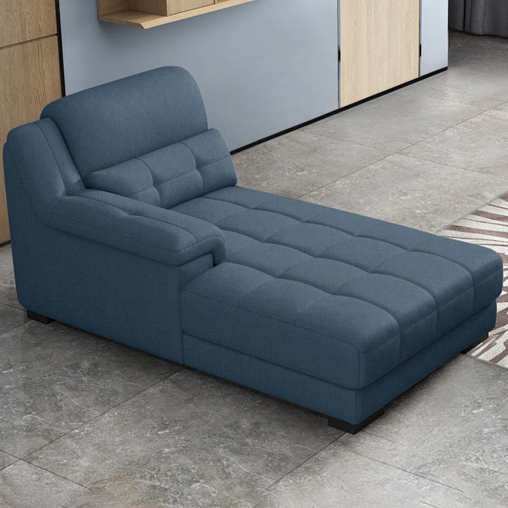 Modern Upholstered Chaise Lounge Couch Linen Blend Chaise Lounge Chair