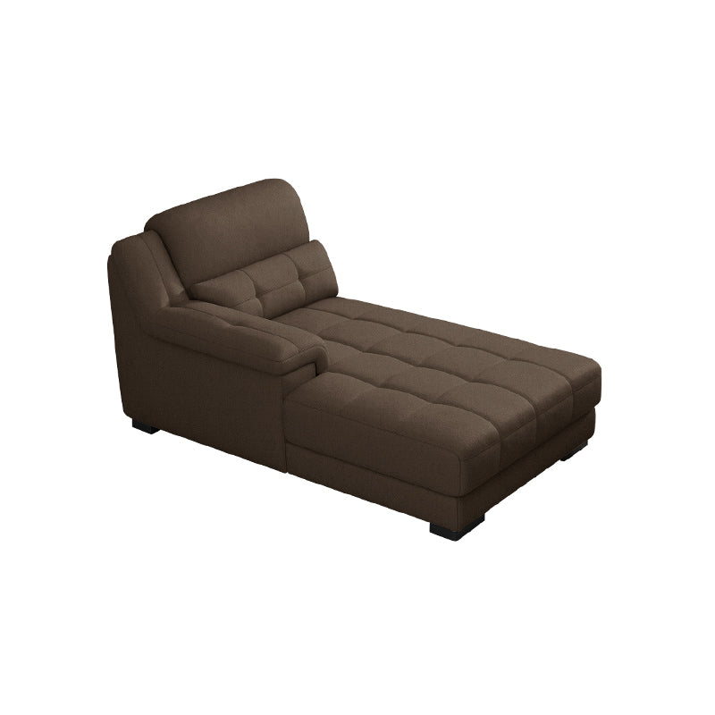 Modern Upholstered Chaise Lounge Couch Linen Blend Chaise Lounge Chair