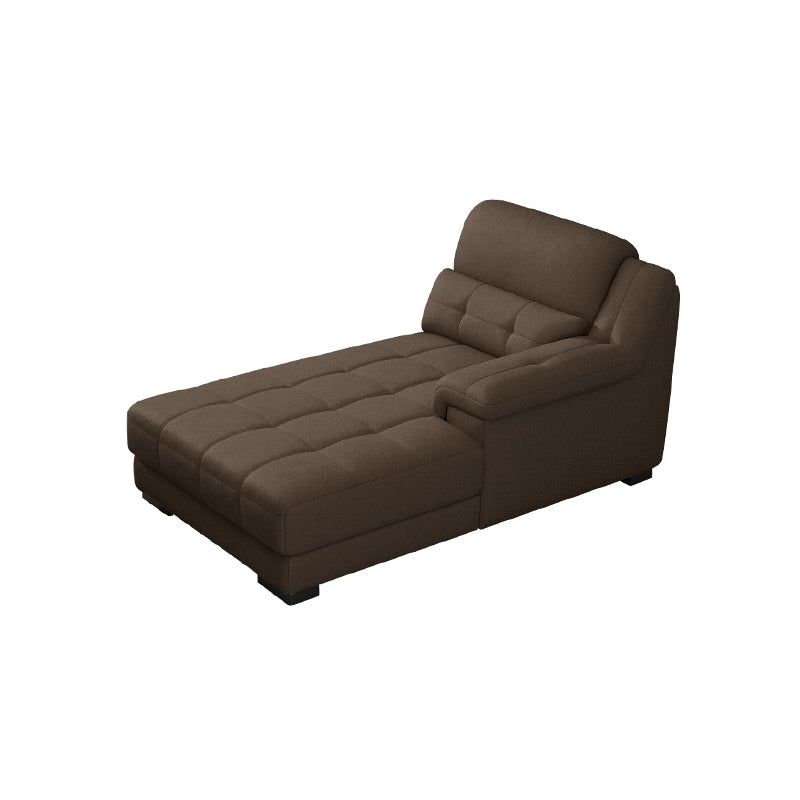 Modern Upholstered Chaise Lounge Couch Linen Blend Chaise Lounge Chair
