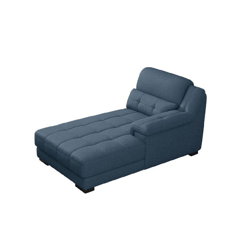 Modern Upholstered Chaise Lounge Couch Linen Blend Chaise Lounge Chair