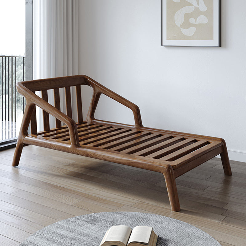 Scandinavian Upholstered Chaise Lounge Couch Wood Chaise Lounge Chair