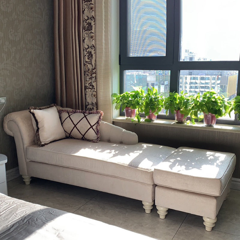 Scandinavian Upholstered Chaise Lounge Couch Fabric Chaise Lounge Chair