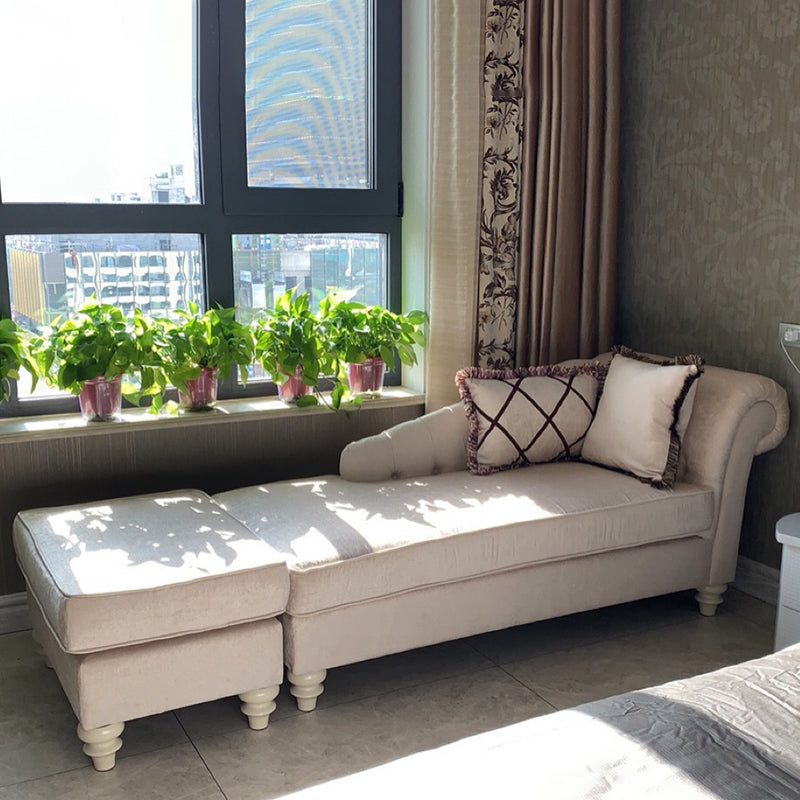 Scandinavian Upholstered Chaise Lounge Couch Fabric Chaise Lounge Chair