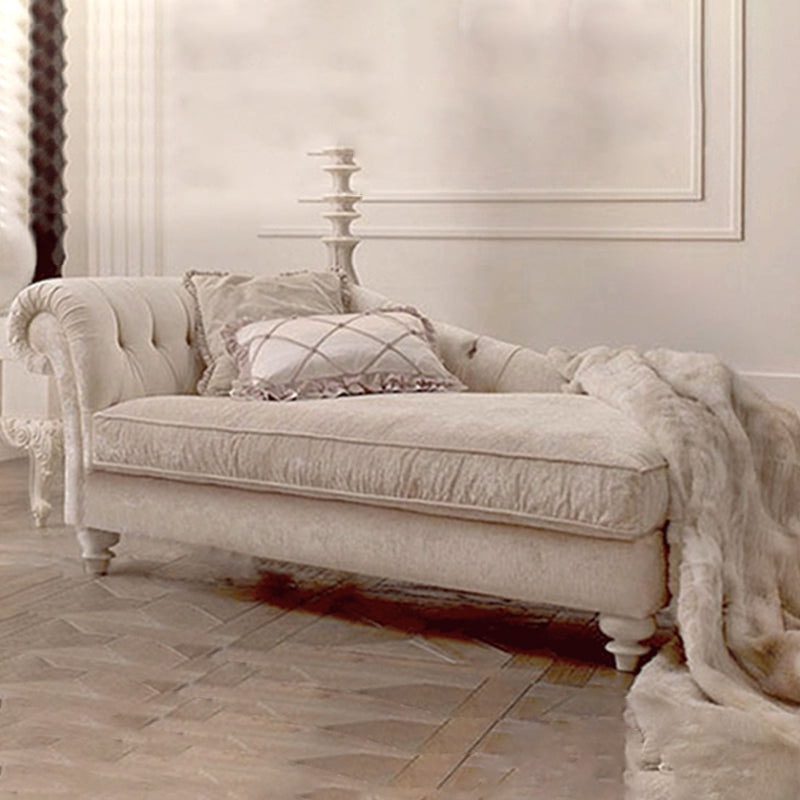Scandinavian Upholstered Chaise Lounge Couch Fabric Chaise Lounge Chair