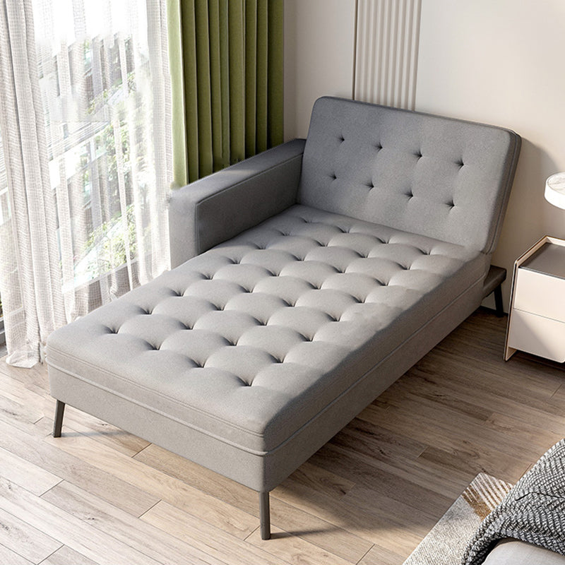 Modern Adjustable and Reclining Chaise with Pillow Standard Lounge Chair for Living Room