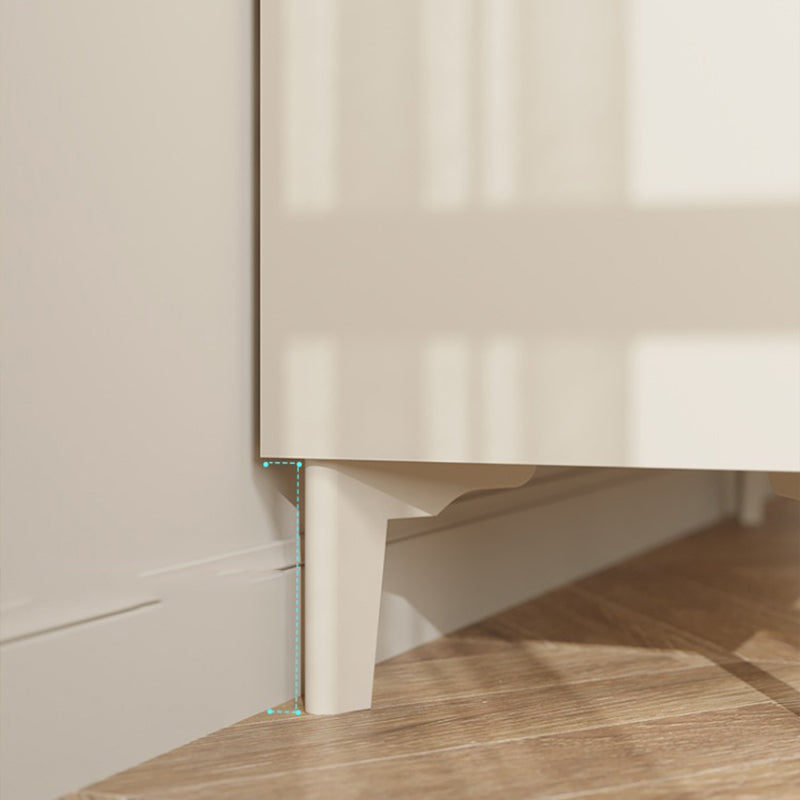 Contemporary Horizontal Double Dresser Wood Storage Dresser for Home