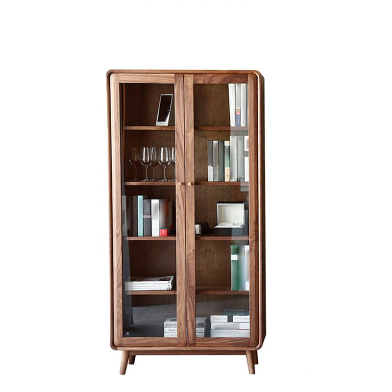 Modern Style Indoor Bookshelf Standard Solid Wood Bookcase with Shelves