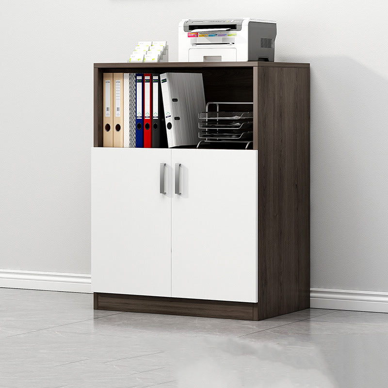 Modern Storage File Cabinet Wooden Frame Key Locking Filing Cabinet