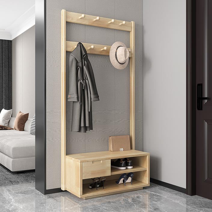 Modern Style Storage Armoire Home Wooden Wardrobe Cabinet with Shelves