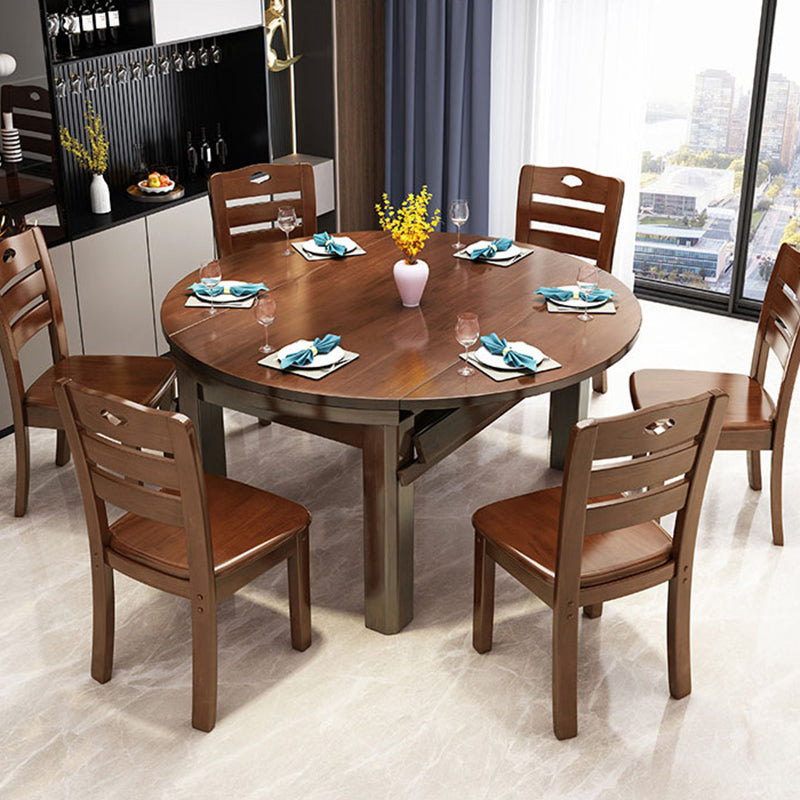 Drop-Leaf Dining Table Contemporary 4 Legs Dining Room Table
