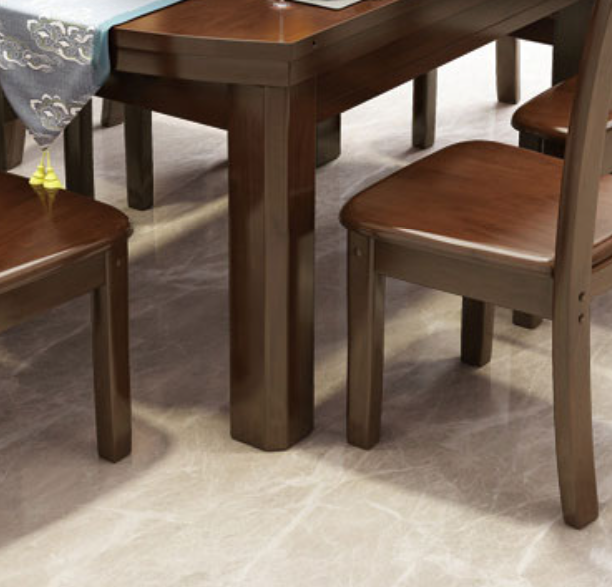 Drop-Leaf Dining Table Contemporary 4 Legs Dining Room Table