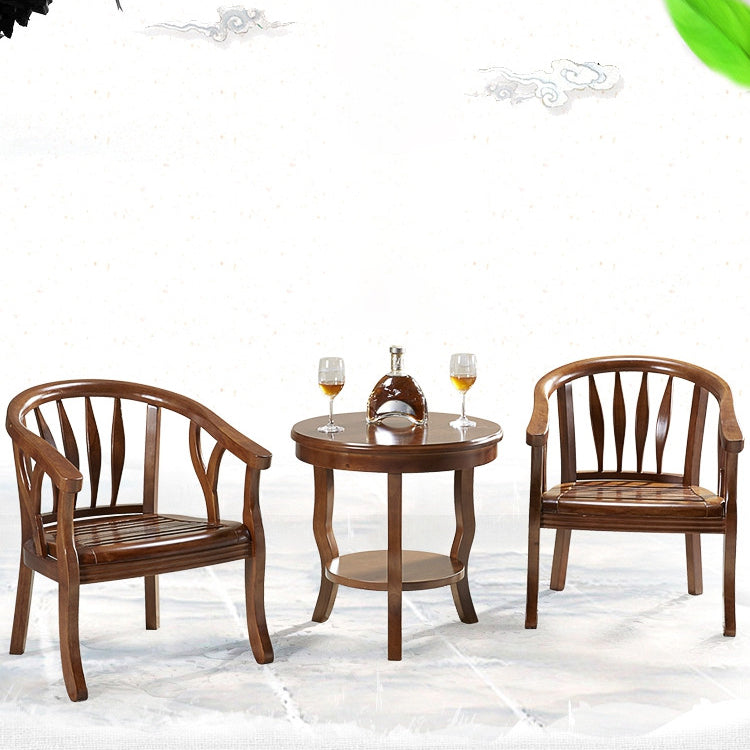 Modern Simple Arm Chair Wooden Frame Arm Dining Chair for Dining Room