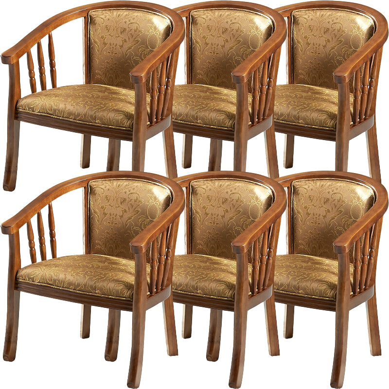 Modern Simple Arm Chair Wooden Frame Arm Dining Chair for Dining Room
