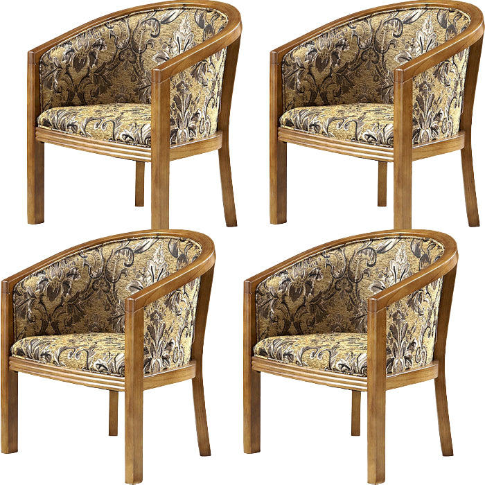 Modern Simple Arm Chair Wooden Frame Arm Dining Chair for Dining Room