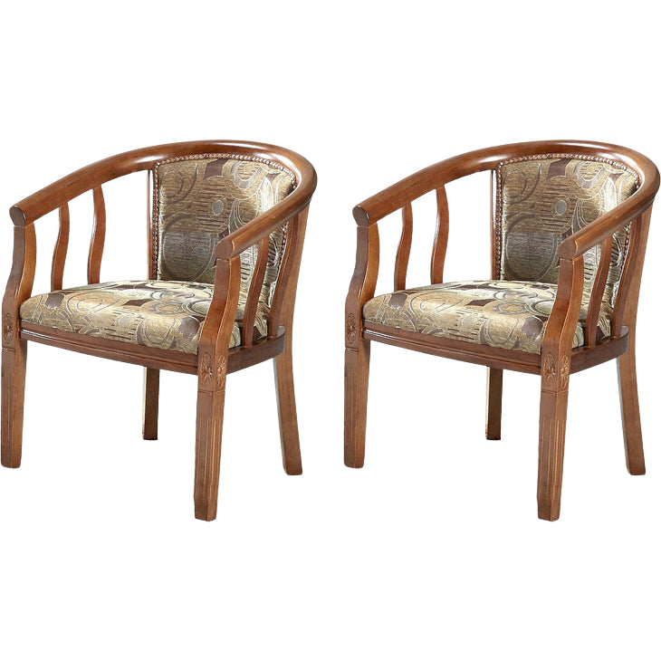 Modern Simple Arm Chair Wooden Frame Arm Dining Chair for Dining Room