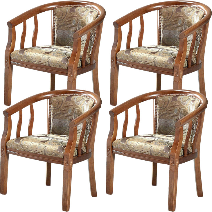 Modern Simple Arm Chair Wooden Frame Arm Dining Chair for Dining Room
