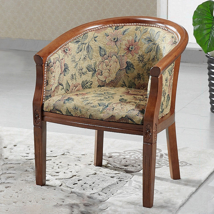 Modern Simple Arm Chair Wooden Frame Arm Dining Chair for Dining Room