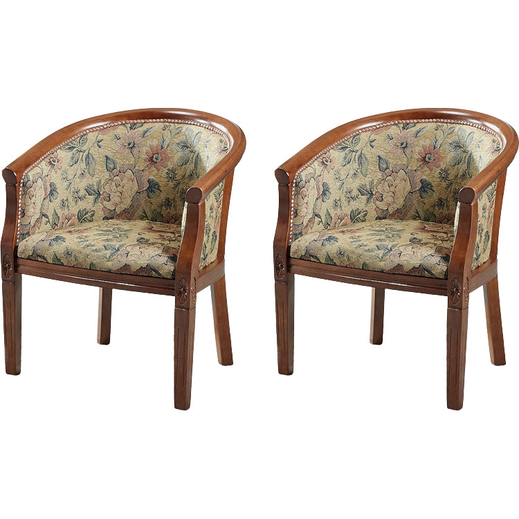 Modern Simple Arm Chair Wooden Frame Arm Dining Chair for Dining Room