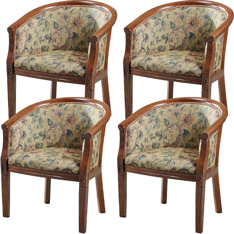 Modern Simple Arm Chair Wooden Frame Arm Dining Chair for Dining Room