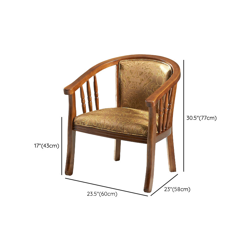 Modern Simple Arm Chair Wooden Frame Arm Dining Chair for Dining Room