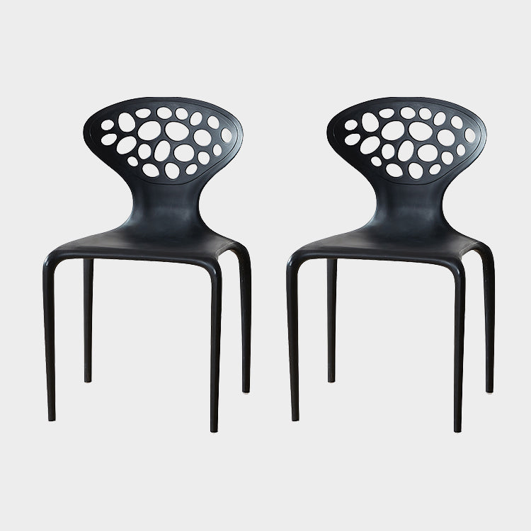 Nordic Armrest Backrest Acrylic Chair with Acrylic Legs for Dining Room