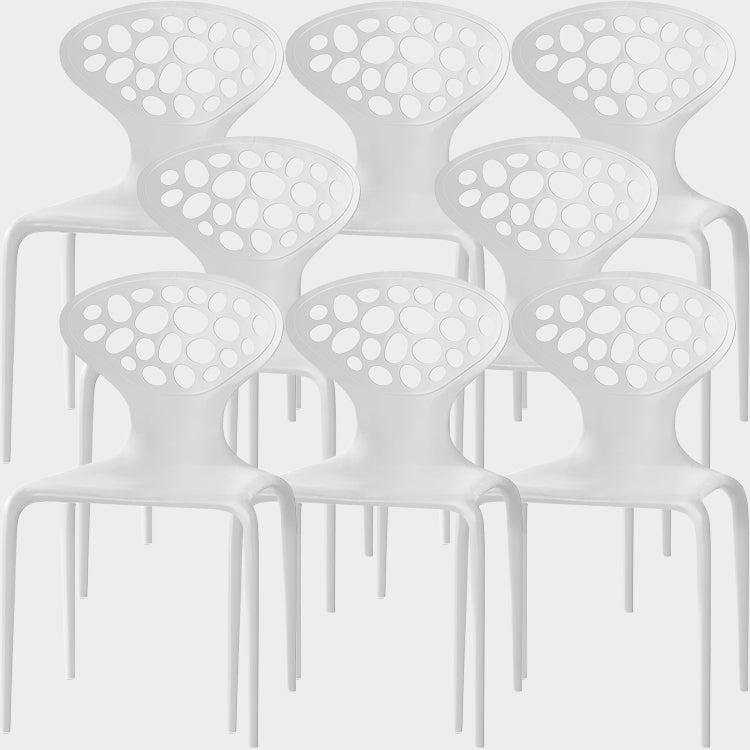 Nordic Armrest Backrest Acrylic Chair with Acrylic Legs for Dining Room