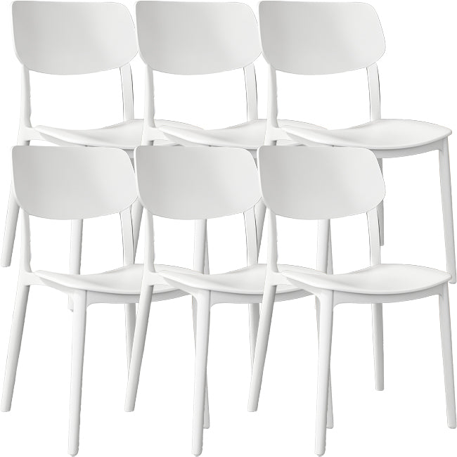 Nordic Stackable Backrest Chair with Acrylic Legs for Dining Room