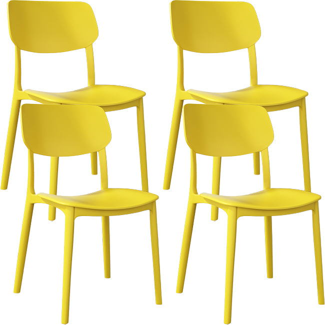 Nordic Stackable Backrest Chair with Acrylic Legs for Dining Room