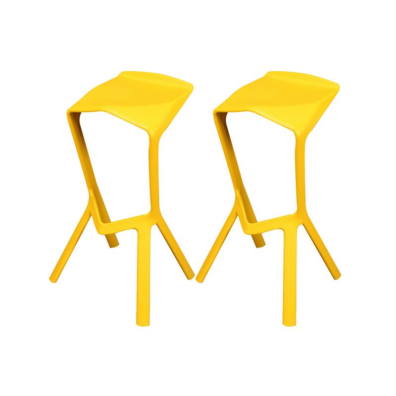 Backless Counter-height Stool Contemporary Plastic Bar & Counter Stool