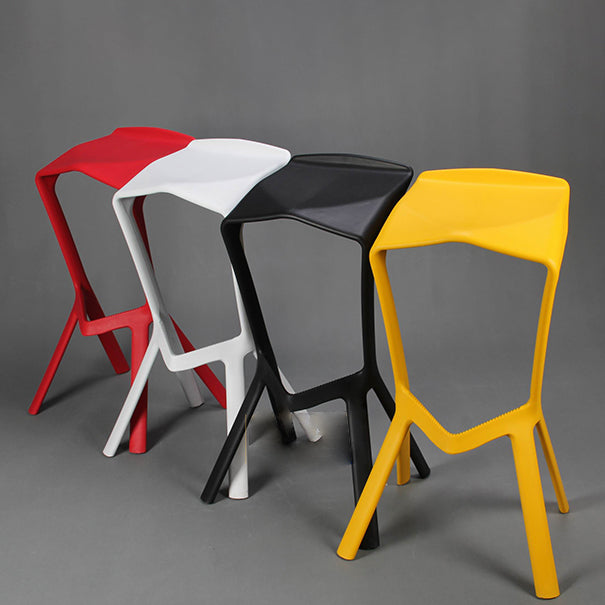 Backless Counter-height Stool Contemporary Plastic Bar & Counter Stool
