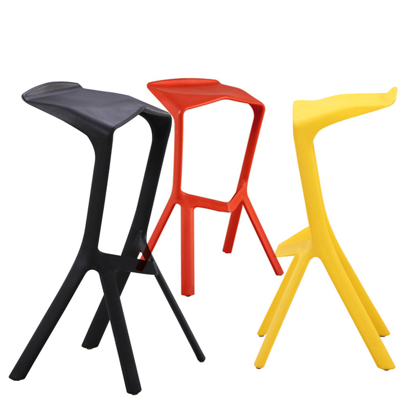 Backless Counter-height Stool Contemporary Plastic Bar & Counter Stool
