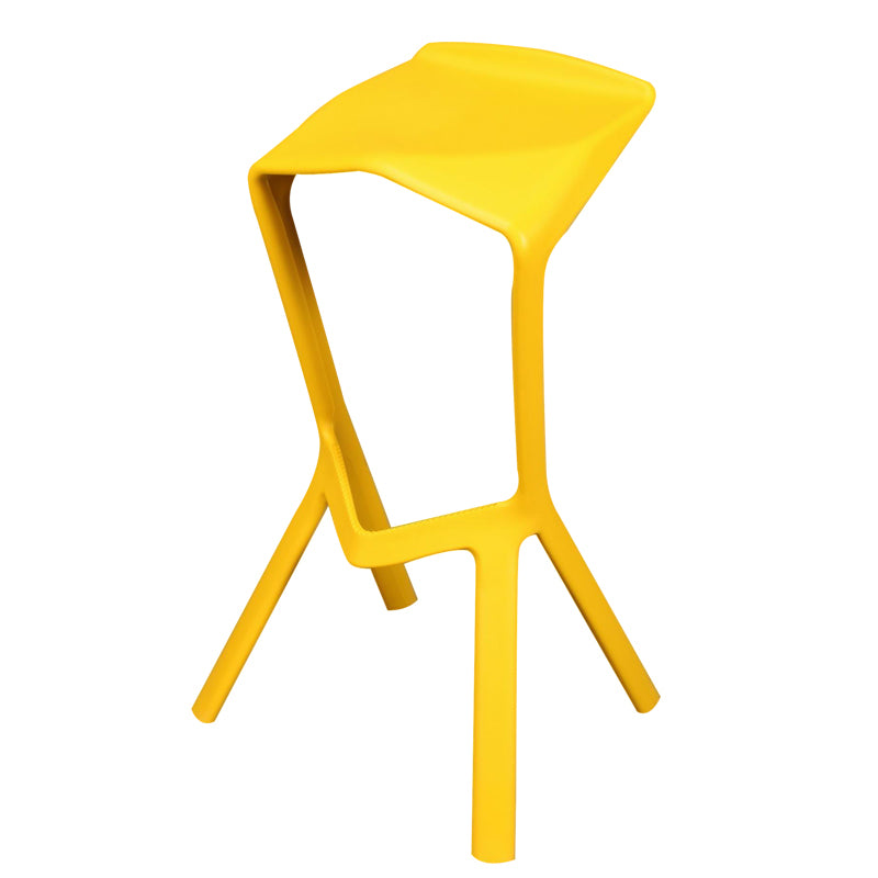 Backless Counter-height Stool Contemporary Plastic Bar & Counter Stool