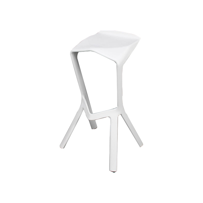 Backless Counter-height Stool Contemporary Plastic Bar & Counter Stool