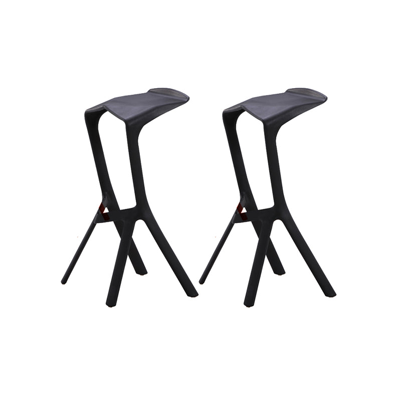 Backless Counter-height Stool Contemporary Plastic Bar & Counter Stool
