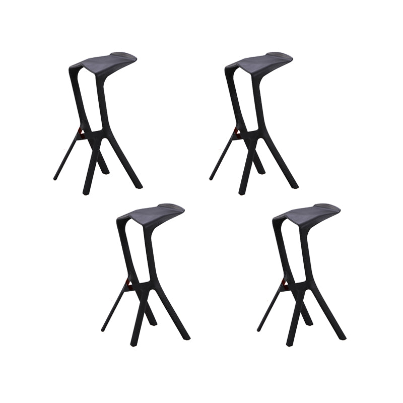 Backless Counter-height Stool Contemporary Plastic Bar & Counter Stool