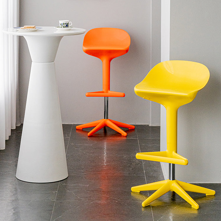 Plastic Counter Height Stools with Footrest Modern Counter Chair